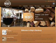 Tablet Screenshot of mojosrestaurant.com.au